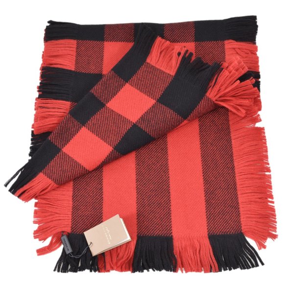 Burberry Wool Half Mega Nova Check Wool Scarf - Picture 1 of 8